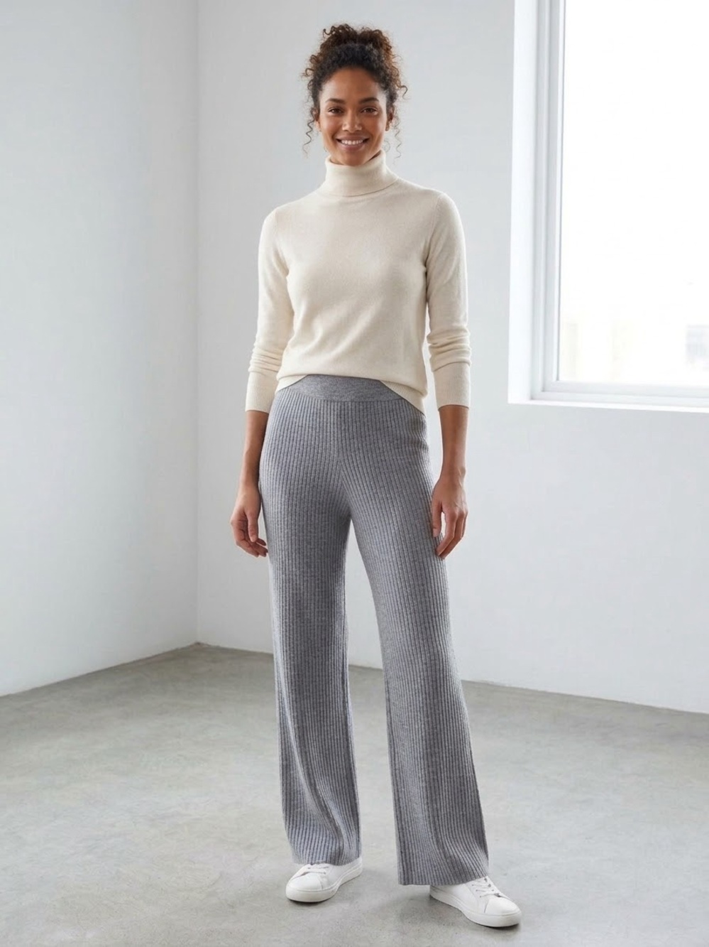 The Drop Size XS Catalina Women's Pull-On Rib Sweater Trousers